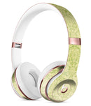 Grunge green Yellow Damask Pattern Full-Body Skin Kit for the Beats by Dre Solo 3 Wireless Headphones