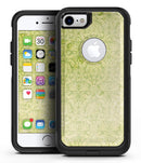 Grunge green Yellow Damask Pattern - iPhone 7 or 7 Plus Commuter Case Skin Kit
