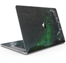Grungy Green and Black Wood Surface - Skin Decal Wrap Kit Compatible with the Apple MacBook Pro, Pro with Touch Bar or Air (11", 12", 13", 15" & 16" - All Versions Available)