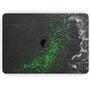 Grungy Green and Black Wood Surface - Skin Decal Wrap Kit Compatible with the Apple MacBook Pro, Pro with Touch Bar or Air (11", 12", 13", 15" & 16" - All Versions Available)