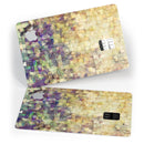 Grungy Abstract Purple Mosaic - Premium Protective Decal Skin-Kit for the Apple Credit Card