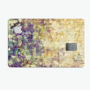 Grungy Abstract Purple Mosaic - Premium Protective Decal Skin-Kit for the Apple Credit Card