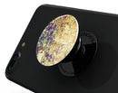 Grungy Abstract Purple Mosaic - Skin Kit for PopSockets and other Smartphone Extendable Grips & Stands