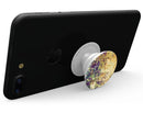 Grungy Abstract Purple Mosaic - Skin Kit for PopSockets and other Smartphone Extendable Grips & Stands