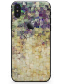 Grungy Abstract Purple Mosaic - iPhone X Skin-Kit