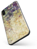 Grungy Abstract Purple Mosaic - iPhone X Skin-Kit