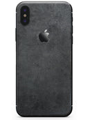 Grungy Black and GRay Surface - iPhone X Skin-Kit