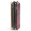 Grungy Black and Maroon Damask Pattern iPhone 6/6s or 6/6s Plus 2-Piece Hybrid INK-Fuzed Case