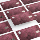 Grungy Black and Maroon Damask Pattern - Premium Protective Decal Skin-Kit for the Apple Credit Card