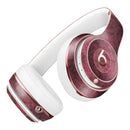 Grungy Black and Maroon Damask Pattern Full-Body Skin Kit for the Beats by Dre Solo 3 Wireless Headphones