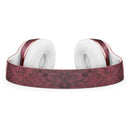 Grungy Black and Maroon Damask Pattern Full-Body Skin Kit for the Beats by Dre Solo 3 Wireless Headphones