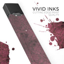Grungy Black and Maroon Damask Pattern - Premium Decal Protective Skin-Wrap Sticker compatible with the Juul Labs vaping device