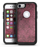 Grungy Black and Maroon Damask Pattern - iPhone 7 or 8 OtterBox Case & Skin Kits