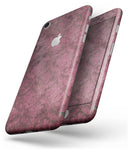 Grungy Black and Maroon Damask Pattern - Skin-kit for the iPhone 8 or 8 Plus