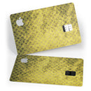 Grungy Black and Yellow Rococo Pattern - Premium Protective Decal Skin-Kit for the Apple Credit Card