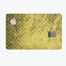 Grungy Black and Yellow Rococo Pattern - Premium Protective Decal Skin-Kit for the Apple Credit Card