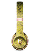 Grungy Black and Yellow Rococo Pattern Full-Body Skin Kit for the Beats by Dre Solo 3 Wireless Headphones