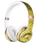 Grungy Black and Yellow Rococo Pattern Full-Body Skin Kit for the Beats by Dre Solo 3 Wireless Headphones