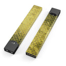 Grungy Black and Yellow Rococo Pattern - Premium Decal Protective Skin-Wrap Sticker compatible with the Juul Labs vaping device