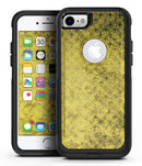 Grungy Black and Yellow Rococo Pattern - iPhone 7 or 7 Plus Commuter Case Skin Kit