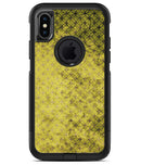 Grungy Black and Yellow Rococo Pattern - iPhone X OtterBox Case & Skin Kits