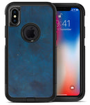 Grungy Blue Scratch Surface - iPhone X OtterBox Case & Skin Kits