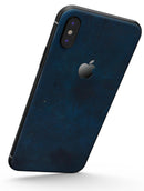 Grungy Blue Scratch Surface - iPhone X Skin-Kit