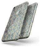 Grungy Blue and Tan Rococo Pattern - Skin-kit for the iPhone 8 or 8 Plus
