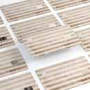 Grungy Brown Vertical Stripes - Premium Protective Decal Skin-Kit for the Apple Credit Card