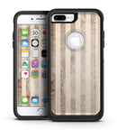 Grungy Brown Vertical Stripes - iPhone 7 or 7 Plus Commuter Case Skin Kit