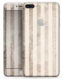 Grungy Brown Vertical Stripes - Skin-kit for the iPhone 8 or 8 Plus