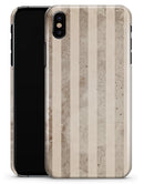 Grungy Brown Vertical Stripes - iPhone X Clipit Case