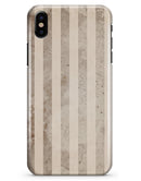 Grungy Brown Vertical Stripes - iPhone X Clipit Case