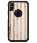Grungy Brown Vertical Stripes - iPhone X OtterBox Case & Skin Kits