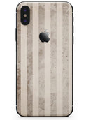 Grungy Brown Vertical Stripes - iPhone X Skin-Kit