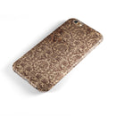 Grungy Brown and Tan Horizontal Rococo Pattern iPhone 6/6s or 6/6s Plus 2-Piece Hybrid INK-Fuzed Case