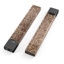 Grungy Brown and Tan Horizontal Rococo Pattern - Premium Decal Protective Skin-Wrap Sticker compatible with the Juul Labs vaping device