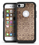 Grungy Brown and Tan Horizontal Rococo Pattern - iPhone 7 or 8 OtterBox Case & Skin Kits