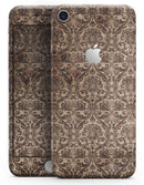 Grungy Brown and Tan Horizontal Rococo Pattern - Skin-kit for the iPhone 8 or 8 Plus