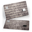 Grungy Brown and Tan Vertical Stripes - Premium Protective Decal Skin-Kit for the Apple Credit Card