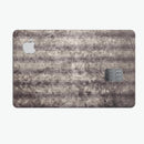 Grungy Brown and Tan Vertical Stripes - Premium Protective Decal Skin-Kit for the Apple Credit Card