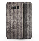 Grungy Brown and Tan Vertical Stripes - Samsung Galaxy S8 Full-Body Skin Kit
