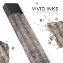 Grungy Brown and Tan Vertical Stripes - Premium Decal Protective Skin-Wrap Sticker compatible with the Juul Labs vaping device
