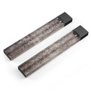 Grungy Brown and Tan Vertical Stripes - Premium Decal Protective Skin-Wrap Sticker compatible with the Juul Labs vaping device
