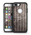 Grungy Brown and Tan Vertical Stripes - iPhone 7 or 7 Plus Commuter Case Skin Kit