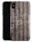 Grungy Brown and Tan Vertical Stripes - iPhone X Clipit Case