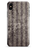 Grungy Brown and Tan Vertical Stripes - iPhone X Clipit Case