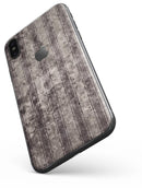 Grungy Brown and Tan Vertical Stripes - iPhone X Skin-Kit