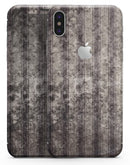 Grungy Brown and Tan Vertical Stripes - iPhone X Skin-Kit