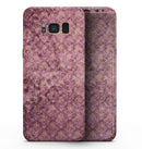 Grungy Burgundy Royal Pattern - Samsung Galaxy S8 Full-Body Skin Kit
